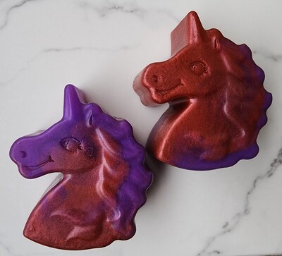 Multi color Unicorn Soap Bars, Inner Galactic Soaps, Celestial Soaps, Fun Gifts, Housewarming Gifts! Glycerin Soaps, Melt and Pour Soaps! - image1